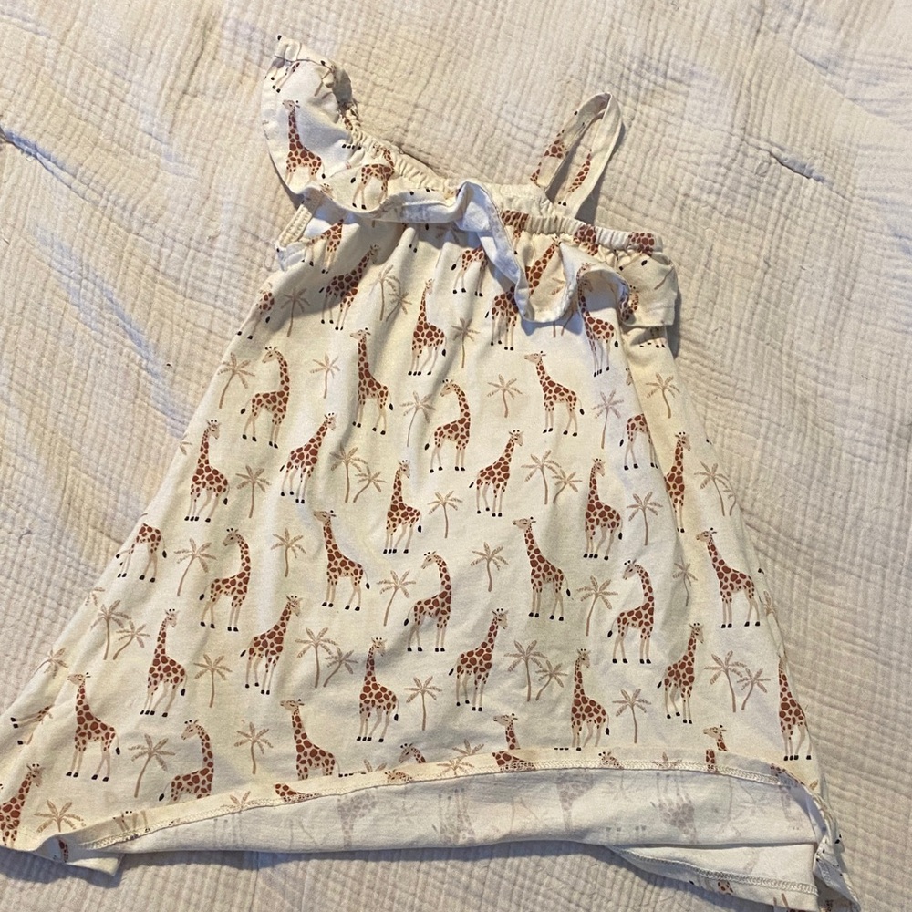 The Children's Place Cream and Pink Dress